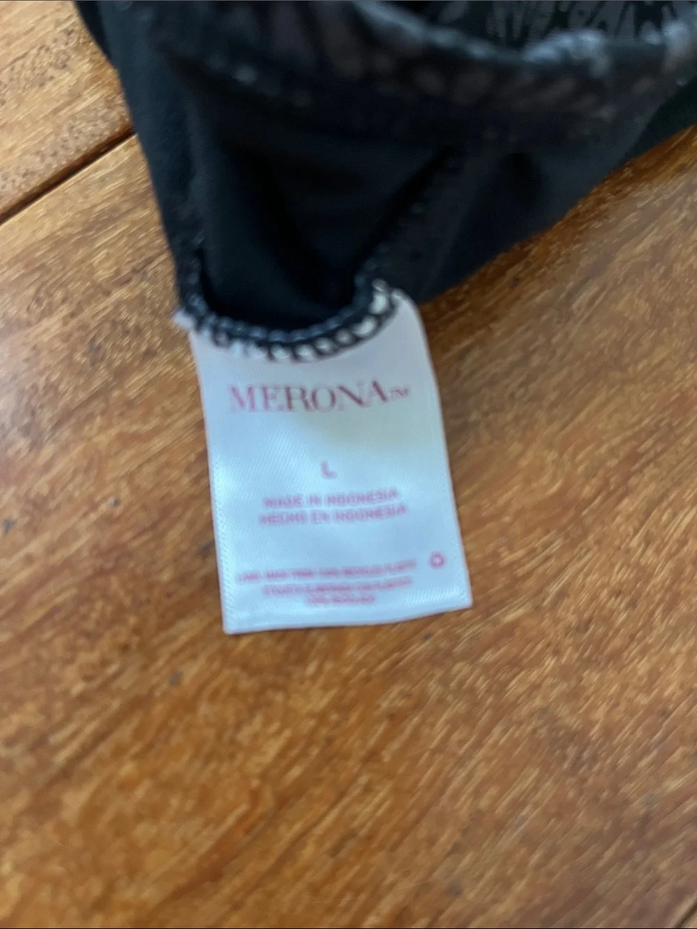 Merona Black Patterned Halter Tankini Top